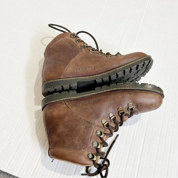 Birkenstock Jackson Boot Natural Nubuck Leather Brown Size 37 E Size 6 or 6.5 N - Picture 12 of 16